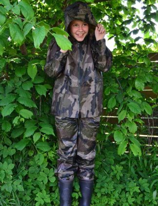 Børne regntøj camouflage