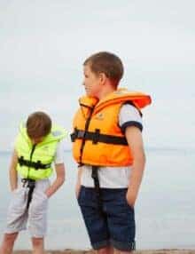 Børne redningsvest skipper