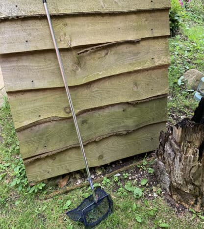 Fiskenet med alu stang og lille netramme